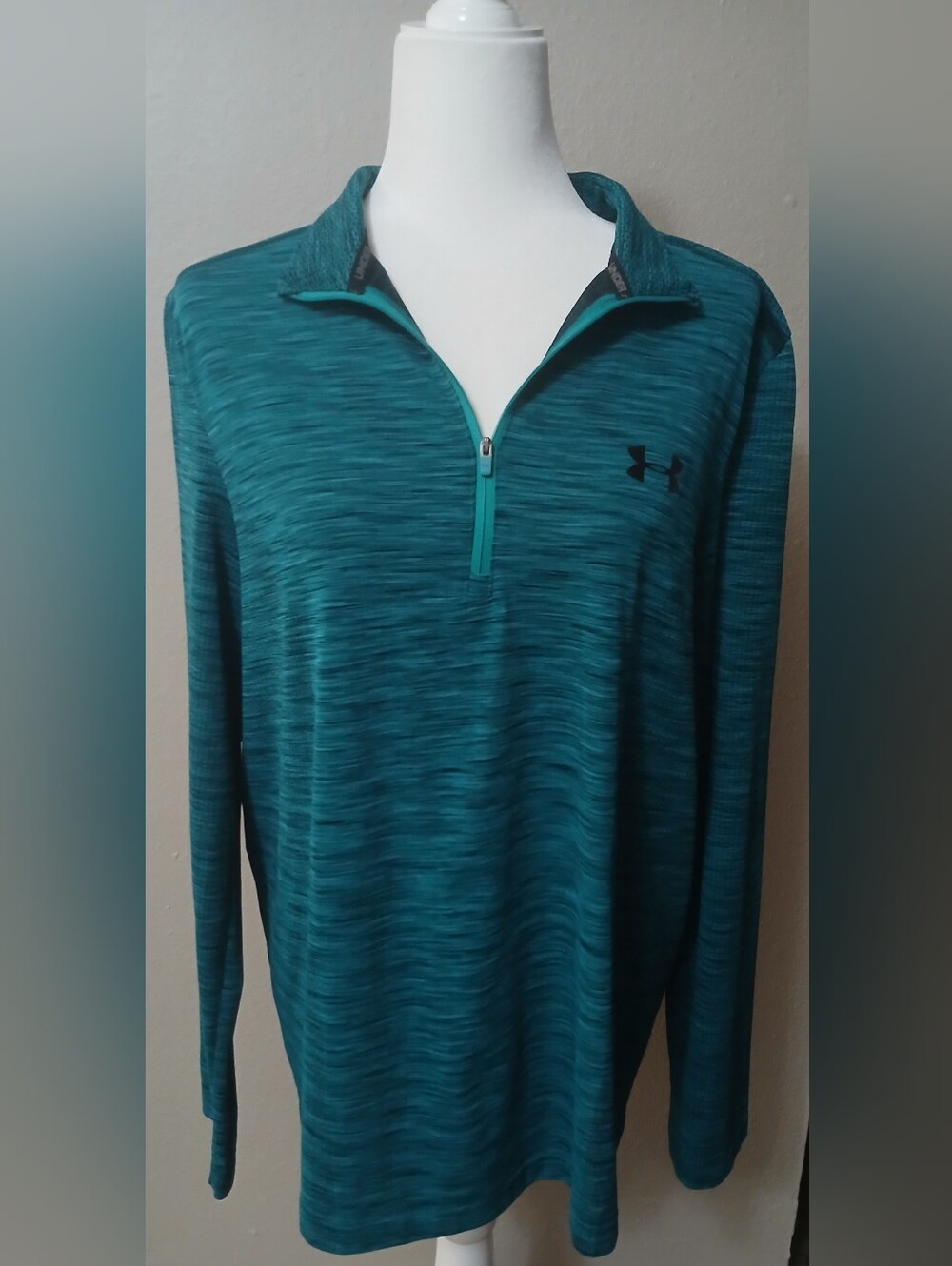 Under Armour Men's Teal Quarter-Zip Pullover